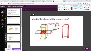 Lesson 8.7: Cross Sections of Figures