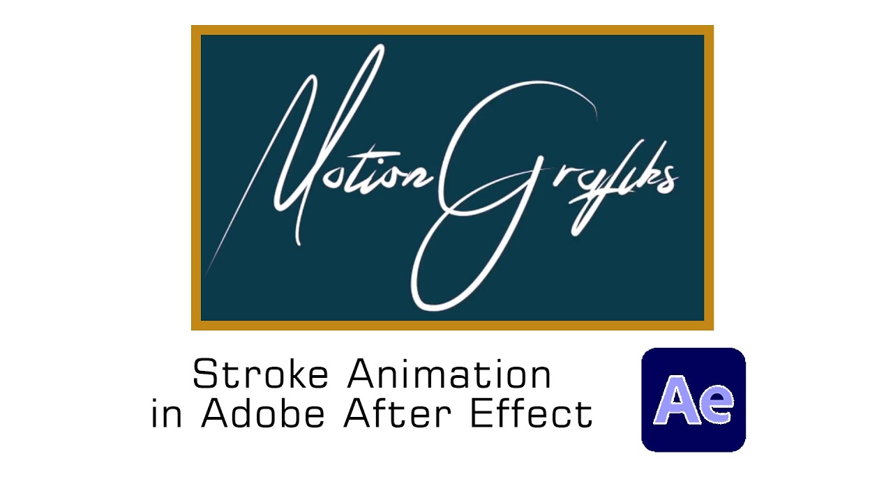 Atroke Animation Stroke Animation Tutorial in Adobe After Effect - YouTube