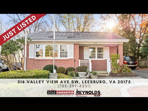 316 Valley View Ave, Leesburg, VA home video tour