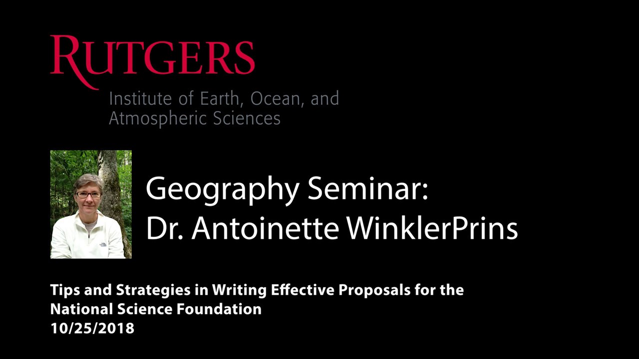 Tips and Strategies in Writing Effective Proposals for the National Science Foundation