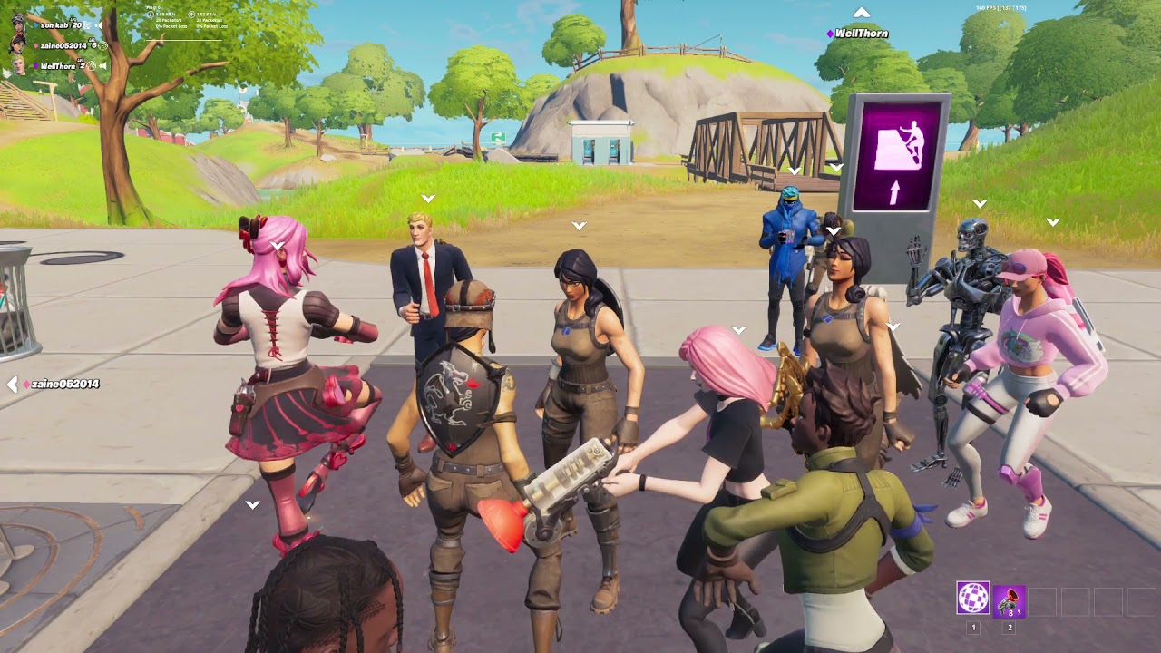 Switching into my Renegade Raider in Party Royale