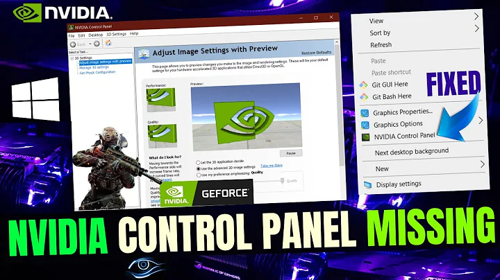 Nvidia Control Panel Display Settings Missing Windows 10 | Nvidia Control Panel Missing | Fix 2022