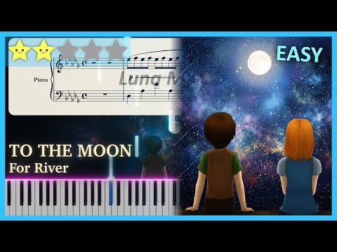 For River (Johnny's Version) (Easy Piano Sheet) - To The Moon OST