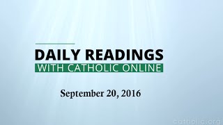 Image of Daily Reading for Tuesday, September 20th, 2016 HD video