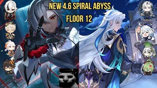 NEW 4.6 Spiral Abyss! C0 Arlecchino Hyper & C0 Neuvillette Hyperbloom | Floor 12 Genshin Impact