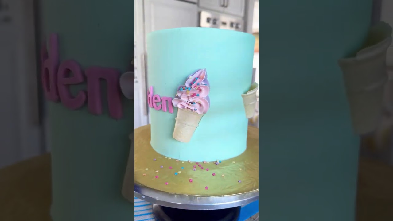 Mini Ice Cream Cone Cake - Start to Finish!