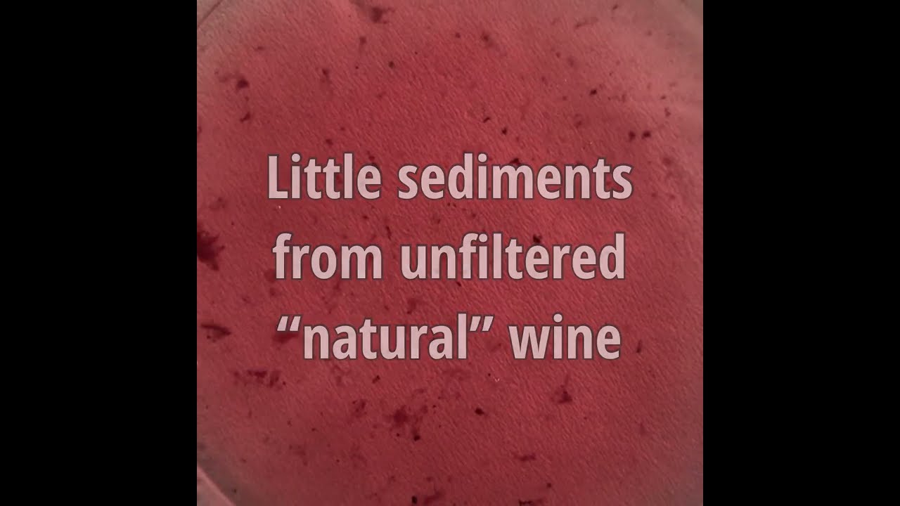 𝗪𝗵𝘆 𝗶𝘀 𝘁𝗵𝗲𝗿𝗲 𝘀𝗲𝗱𝗶𝗺𝗲𝗻𝘁 𝗶𝗻 𝗻𝗮𝘁𝘂𝗿𝗮𝗹 𝘄𝗶𝗻𝗲?