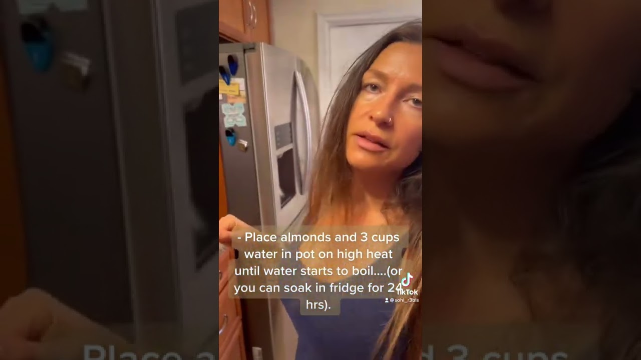 ORGANIC ALMOND MILK (UNFILTERED) Easy Recipe shorts find my recipes