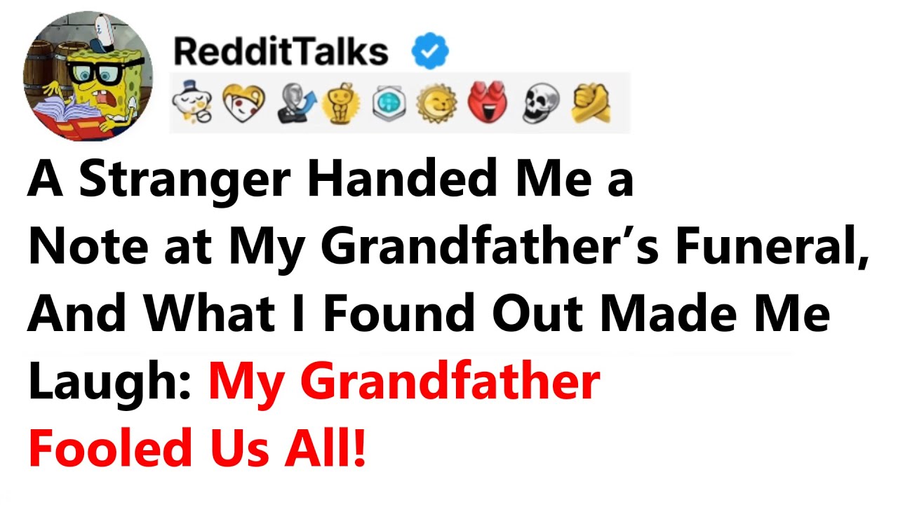 Незнакомец передал мне записку на похоронах моего дедушки, и то, что я узнал, заставило меня...