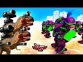 10.000 T-REX VS 10 HULKBUSTER 😱 - Süper Kahramanlar