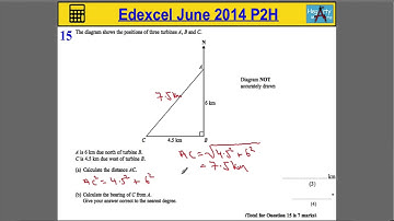 Edexcel Maths P2 June 2014 Higher Q15