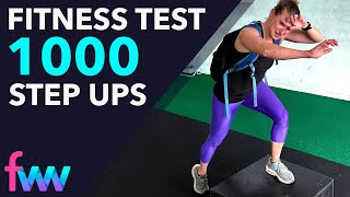 1000 Step Up Test For Strength Endurance Weighted