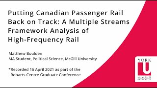 Celebrity Putting Canadian Passenger Rail Back on Track: A Multiple Streams Framework Analysis Net Worth