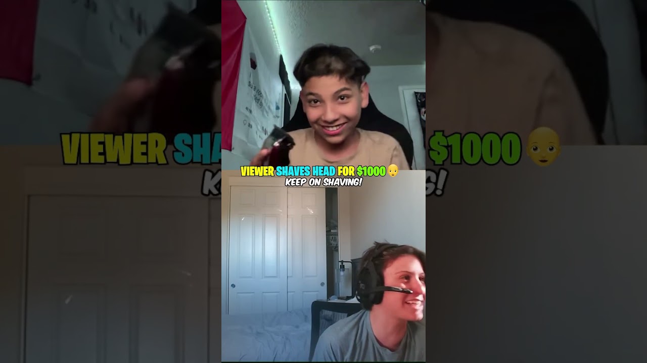 Bro shaved his head for $100..😂 #viral #funny