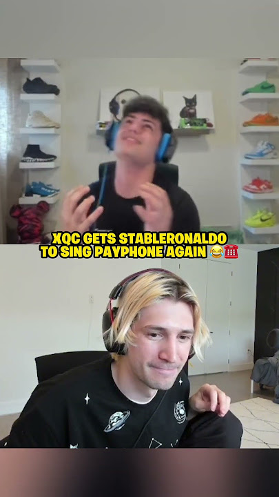 xQc Makes Stable Ronaldo SING Payphone! 😂
