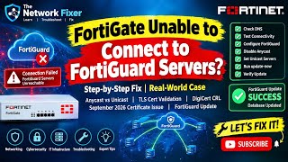 How to Fix FortiGate Unable to Connect to FortiGuard Servers | FortiGuard Anycast Issue