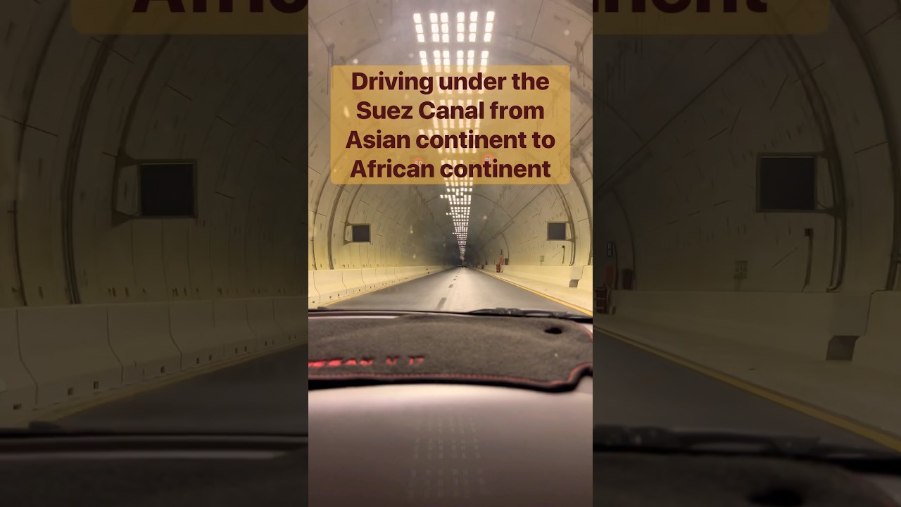 Exploring the exodus route and driving between two continents and under one canal. 