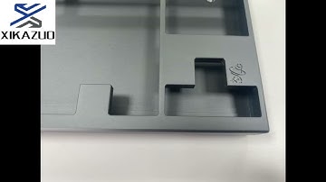 Custom 60% Cnc Machining Natural Anodized Aluminum Top Bottom Mechanical Keyboard Case Brass Weight