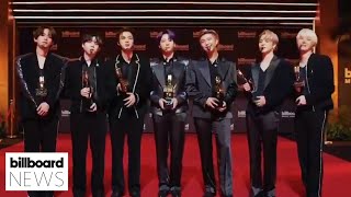 BTS Win Four BBMAs \& Perform ‘Butter’ Live For the First Time | Billboard News