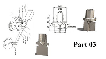 Solidworks tutorial Part Models, Lever Safety Valve, Assembly from LearnVern Part 03