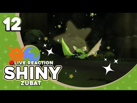 32 ENCOUNTERS! SUPER QUICK SHINY! SHINY ZUBAT! | Pokemon Sun & Moon Shiny Reaction #12 | CrimsonCBAD