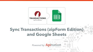How to Sync Transactions (zipForm Edition) to Google Sheets - Easily Gain Business Insights