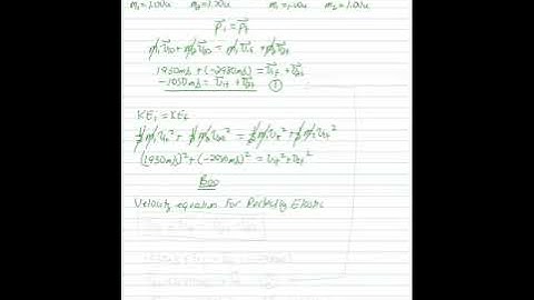 Perfectly Elastic Collision