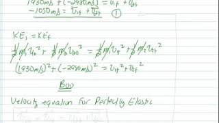 Perfectly Elastic Collision