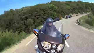 Road trip Moto Gorges de l&#39;Ardèche BMW 1200 CL  Danielle &amp; Yannick