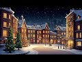 Christmas Background Loop a Christmas scenein the snow falling background, christmas trees