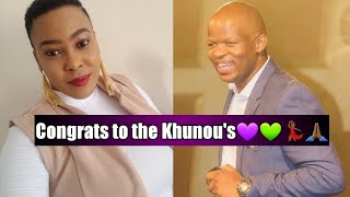 Congrats to Omega Khunou and his wife Kea🙏🏾💜🙌🏾💚💃🏾💙🙏🏾