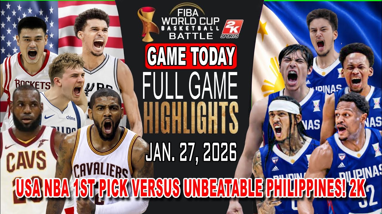 GILAS PILIPINAS vs NBA 1STPICK GAME TODAY January 27, 2026 - Philippines Fantastic Amazing Game! 2k