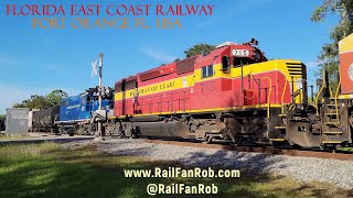 Florida East Coast Railway FEC-105 at MP 114 Port Orange Florida #railfanrob #portorange