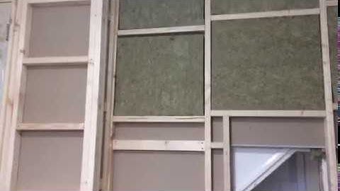 How to build a stud or partition wall with heat and sound insulation