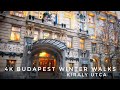 BUDAPEST 4K WALKS WINTER NIGHT 🇭🇺 Kiraly Utca - Sunset Jan. 19th 2020 - Silent Walking