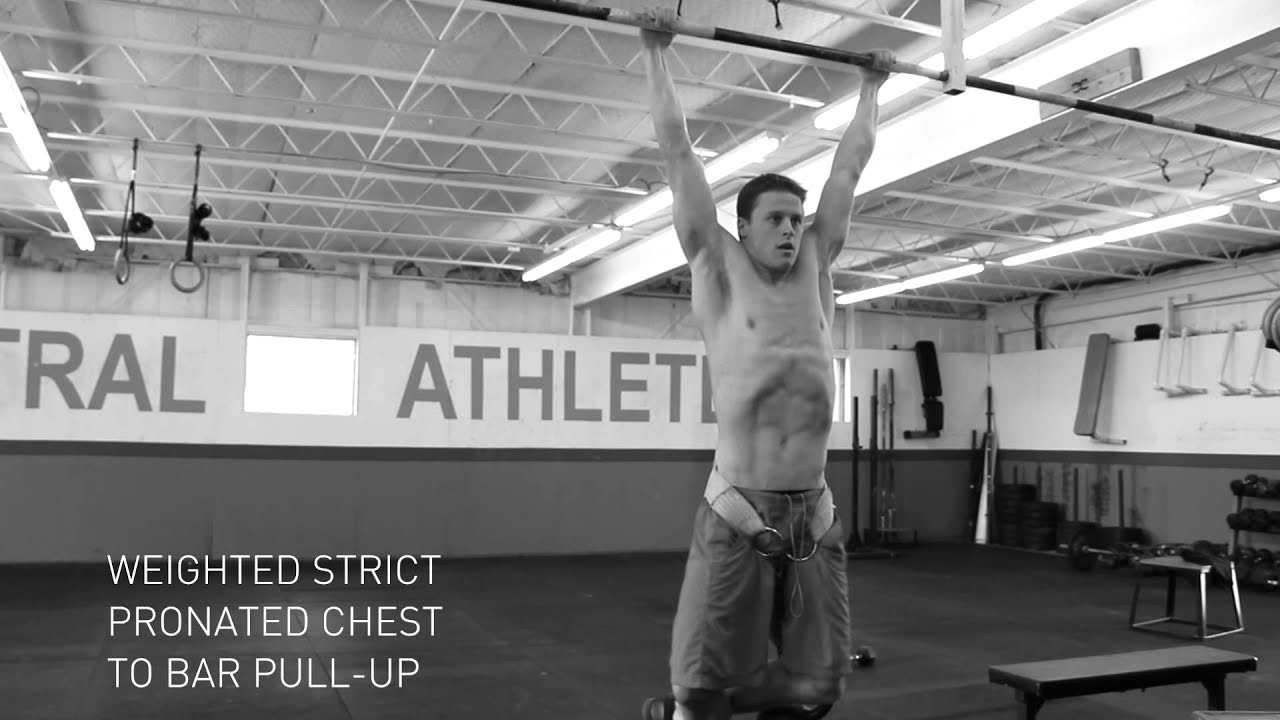 Weighted Strict Pronated Chest to Bar PullUp YouTube