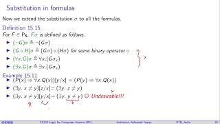 Lecture 14-3 First-order logic substitution