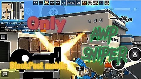 Clips On `AWP Sniper` In BlockPost Mobile💸🗿