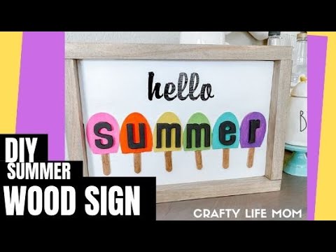 Download Diy Hello Summer Wood Sign Youtube