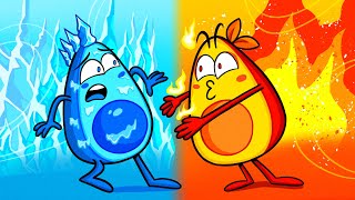 HOT vs COLD CHALLENGE | Girl on Fire vs Icy Boy