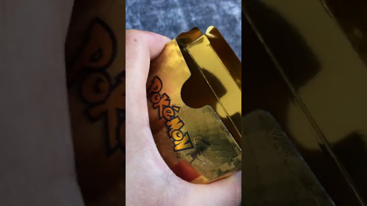 Custom Golden Pokémon card booster pack ￼￼