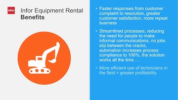 Infor ERP Demo - CloudSuite Equipment Rental Part 5 – Summary and Benefits.
