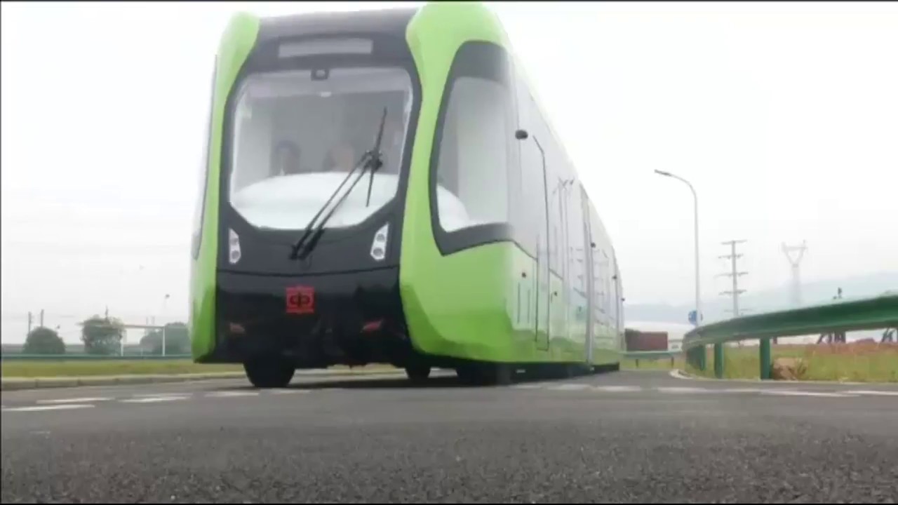 China prueba el primer tren que circula por ‘vías virtuales’