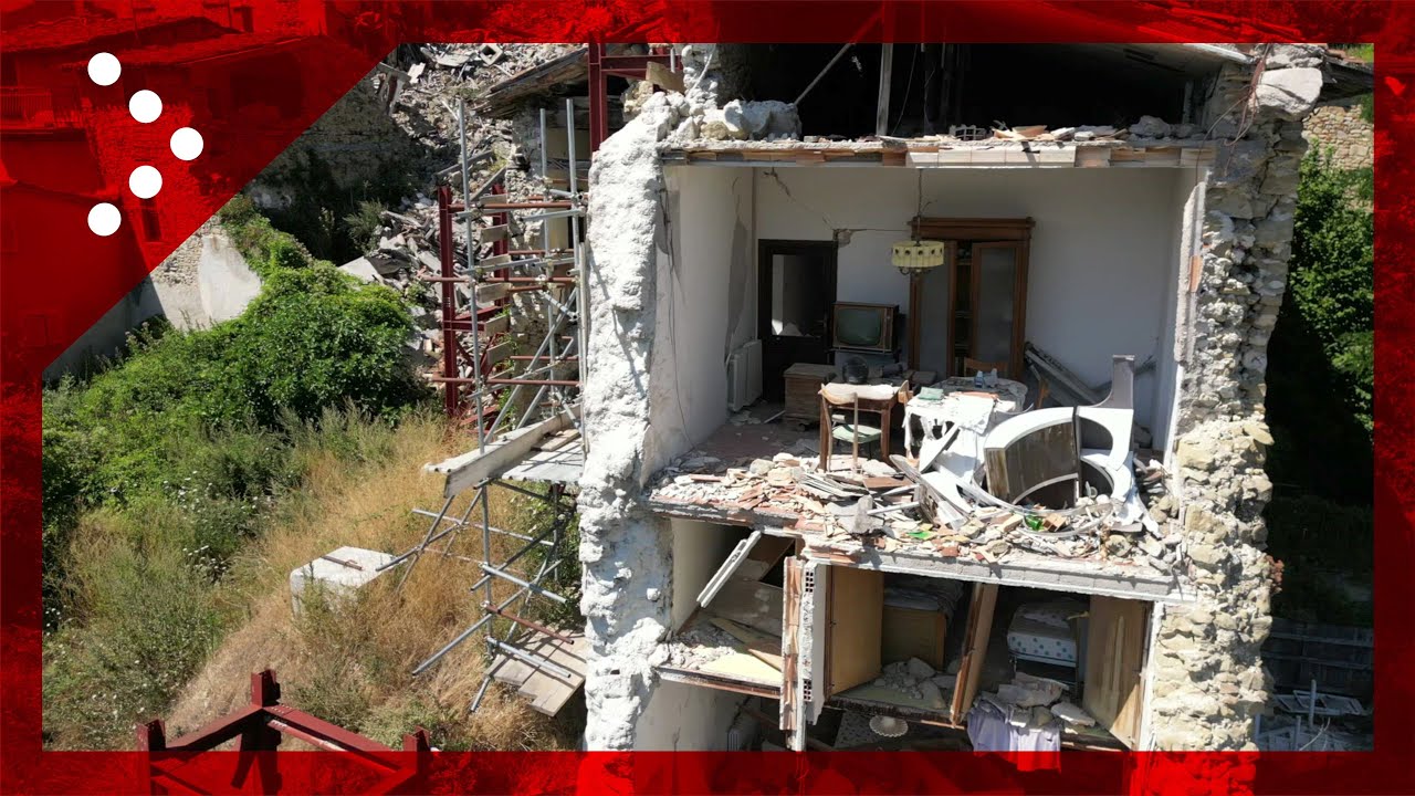 Terremoto nel Centro Italia, Accumoli a 7 anni dal sisma: le immagini dall'alto