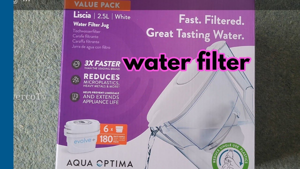 Aqua optima jug filter review uk jugwaterfilter YouTube