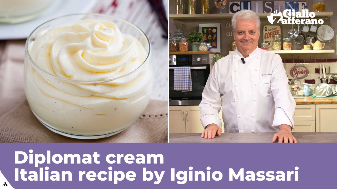 DIPLOMAT CREAM - Italian recipe by Iginio Massari - YouTube