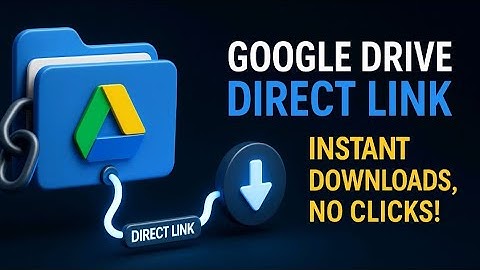 How to Create Google Drive Direct Download Link (2025) | Drive2Link Tutorial