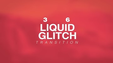 Liquid Glitch Transitions After Effects Templates