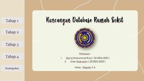 Rancangan Database || Database Rumah Sakit || Data System