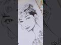 A 10 minutes sketch Potrait 🖊️#shortvideo #subscribe #sketch #shorts #art #drawing #artisticalisha